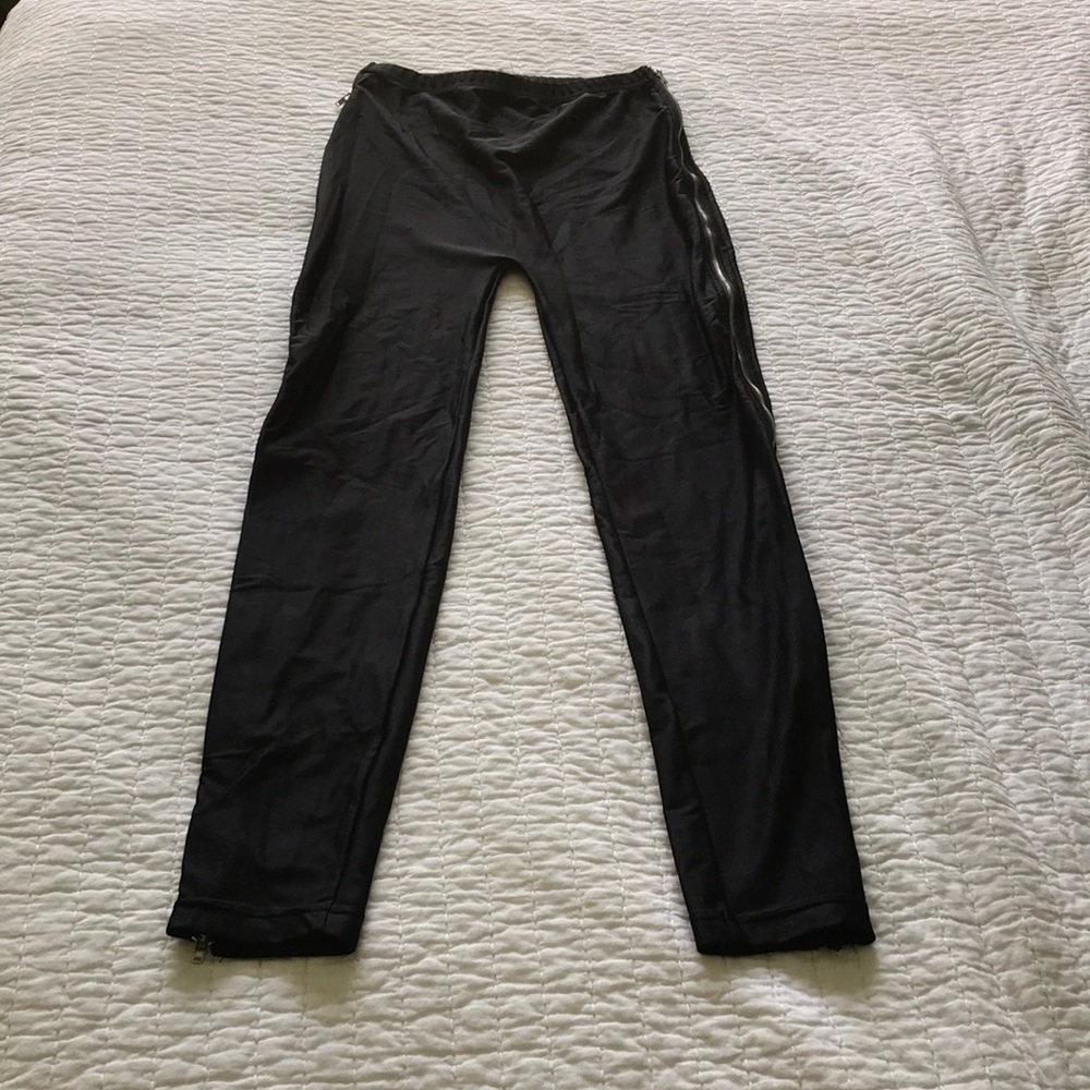 American Apparel Zip-Up Black Leggings